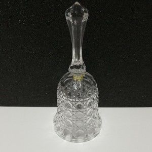 Vintage 24% Bleikristal Lead Crystal Bell by Tritschler Winterhalder 7" x 3"